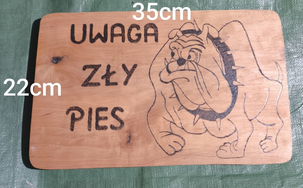 Tabliczki uwaga zły pies .