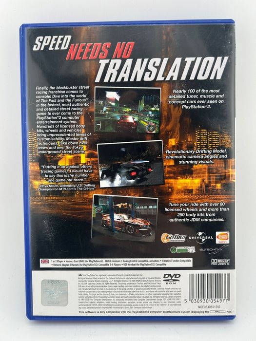 The Fast And The Furious 3xA Ps2 nr 3462