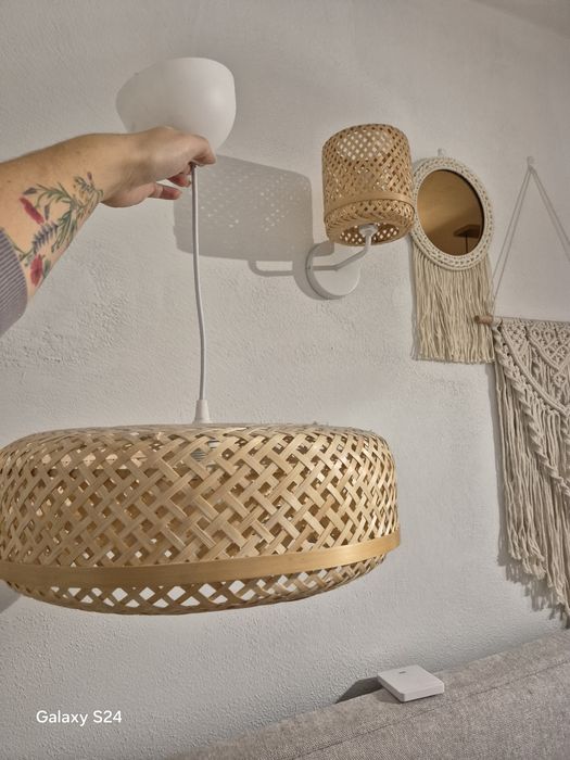 Lampa wisząca pojedyncza boho