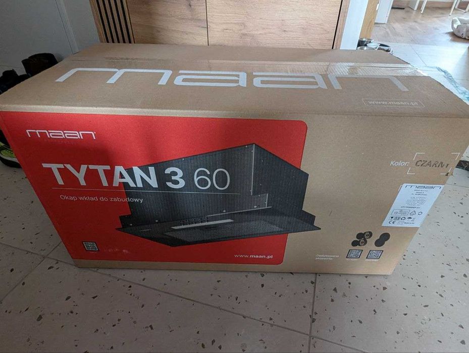 Okap kuchenny MAAN Tytan 3 60 czarny