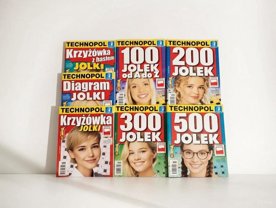 Zestaw 7 x Jolki Technopol Listopad 2025 - Duża Czcionka Pamieć Relaks