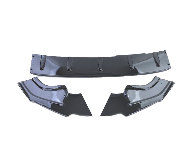 SPOILER LIP FRONTAL VOLKSWAGEN VW GOLF 7.5 17-20 LOOK CLUBSPORT PRETO BRILHANTE