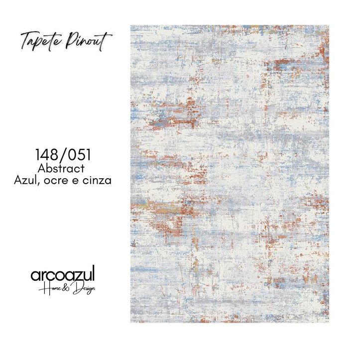 Tapete Pinout Desgastado - 135x195cm - Varias Cores By Arcoazul
