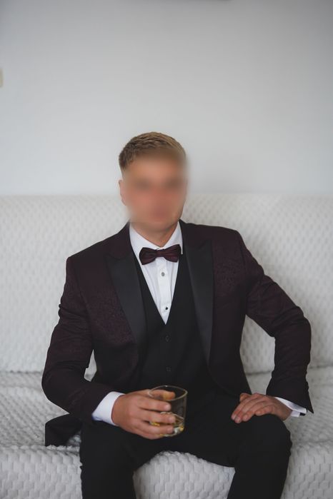 Smoking ślubny męski