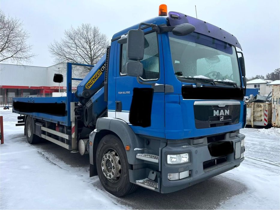 MAN TGM 18.290 z żurawiem Palfinger PK20002  Żuraw Palfinger PK20002 sterowany z pilota
