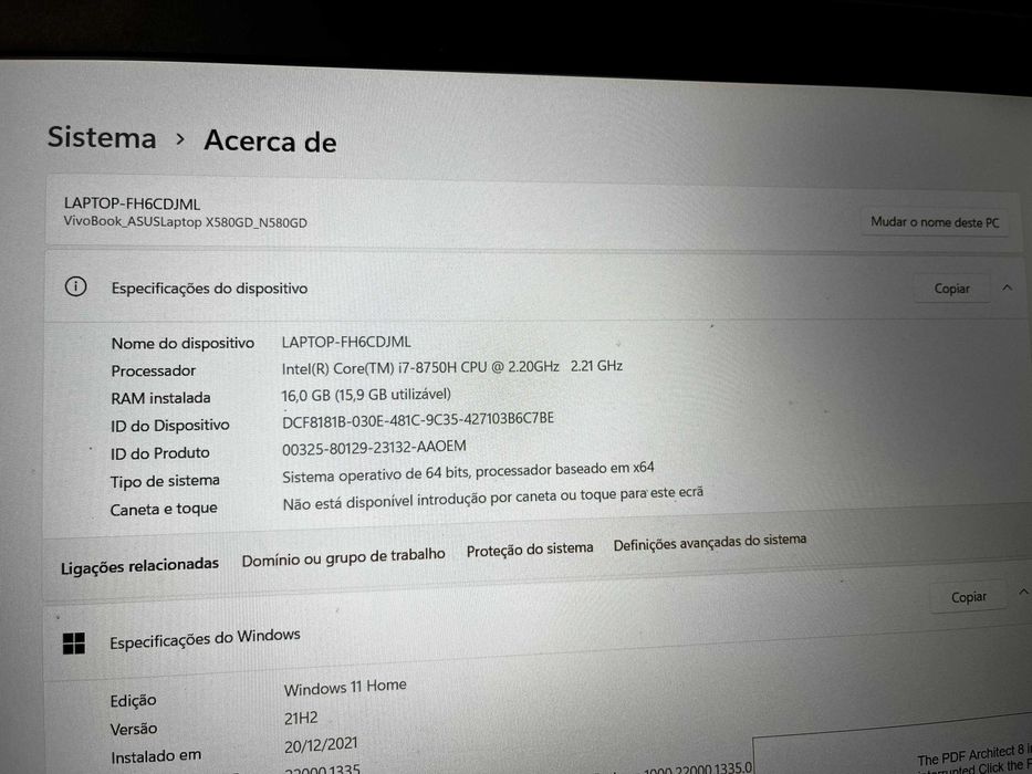 portatil asus vivobook 15 pro n580gd