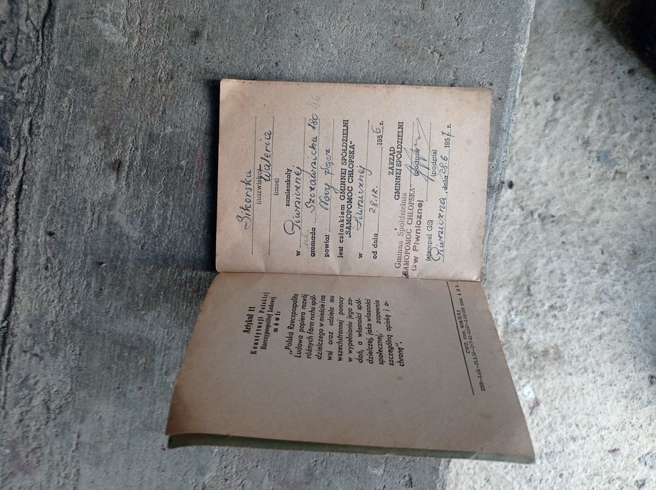 Książeczka PKO z czasów PRL