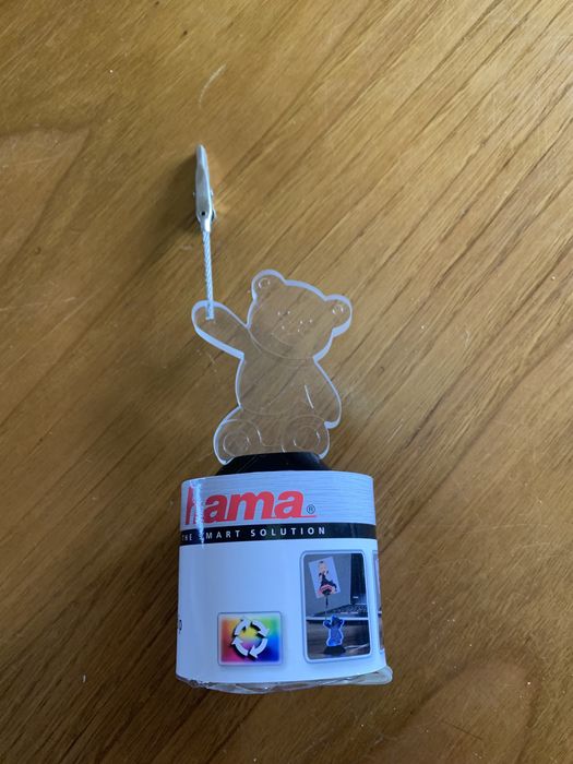 Porta fotos urso led usb