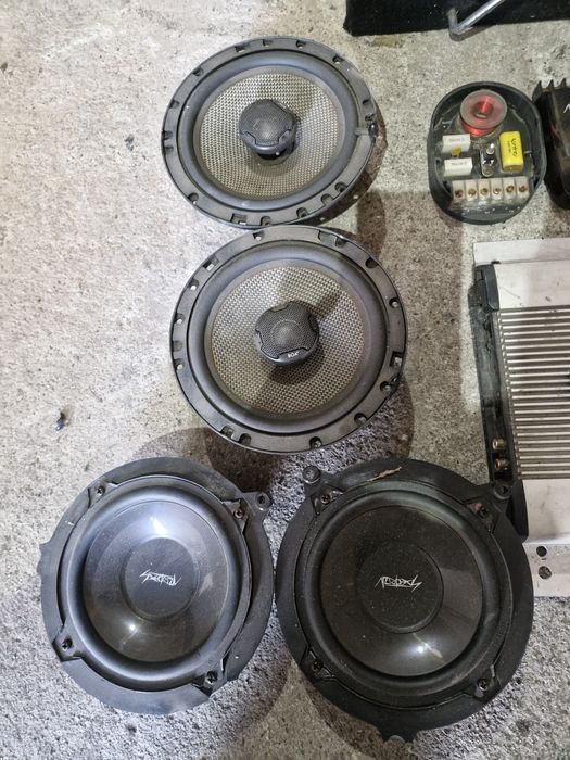 Zestaw Car audio Radia Subwoofer kable Android 2din