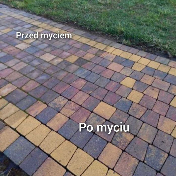 Mycie kostki brukowej