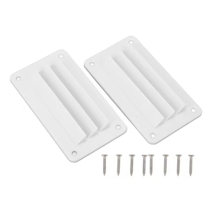 2 grelhas ventilação plastico