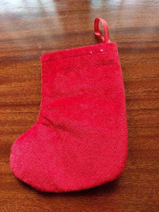 Meia natalícia para pendurar, colocar doces, dinheiro  surpresas Natal