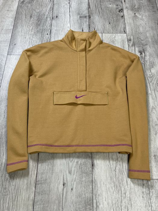 Nike Swoosh кофта толстовка S размер женская на флисе оранжевая
