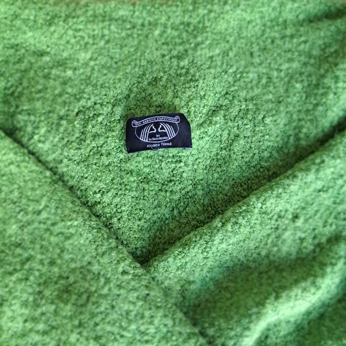 Sweterek narzutka sweterkowa kardigan alpaka uni M-L