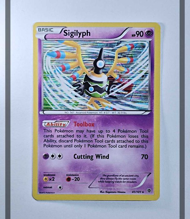 Sigilyph 41/101 PLB Pokemon ENG-NM