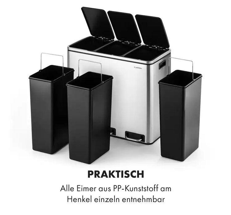 Відро для сміття з педаллю Klarstein Grandmaster Trash