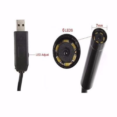 Câmera telescópica usb 5m