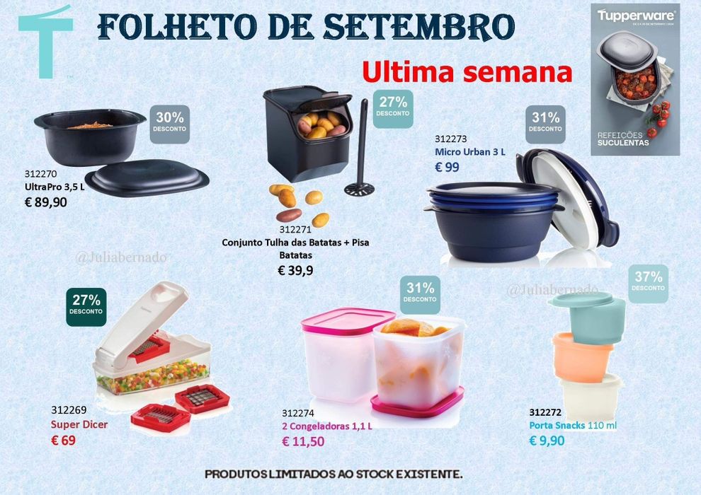 Varios artigos da tupperware