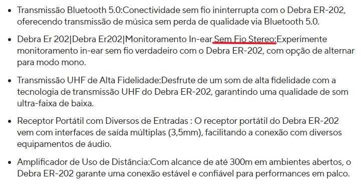 In Ear monitor System Debra ER-202