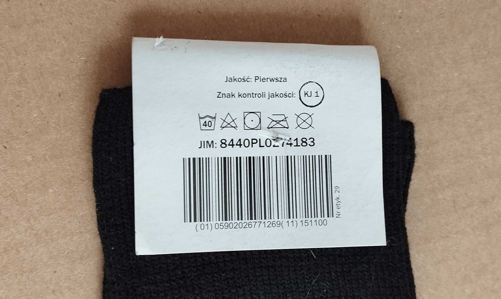 Skarpety letnie Travena 538/MON rozmiar 29-30 (45-47), czarne