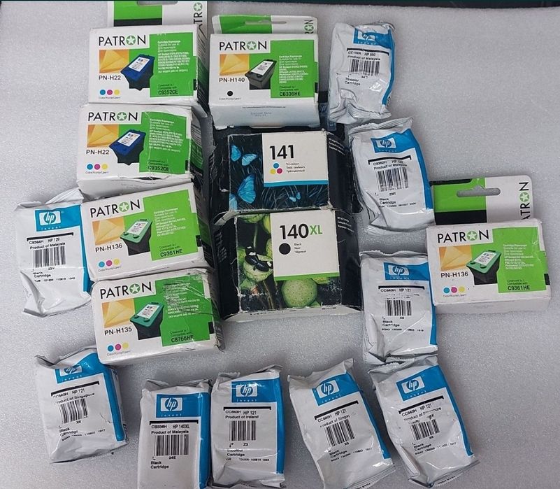 Картриджі для принтера МФУ HP 121,650,129,140xl,141,132,136,135,29
