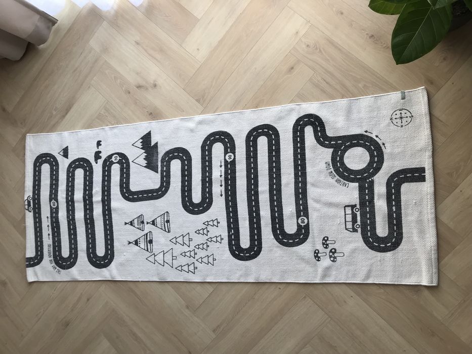 Bawełniany dywan dziecięcy droga do zabawy OYOY Adventure Rug 175x68