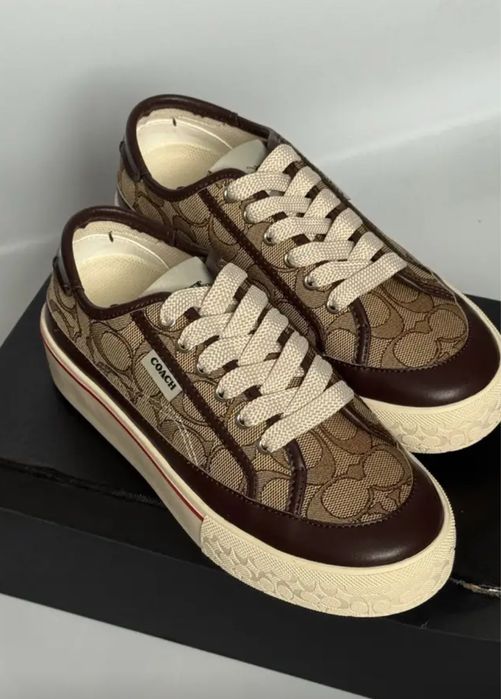 Жіночі кеди / лофери кросівки  Coach коач