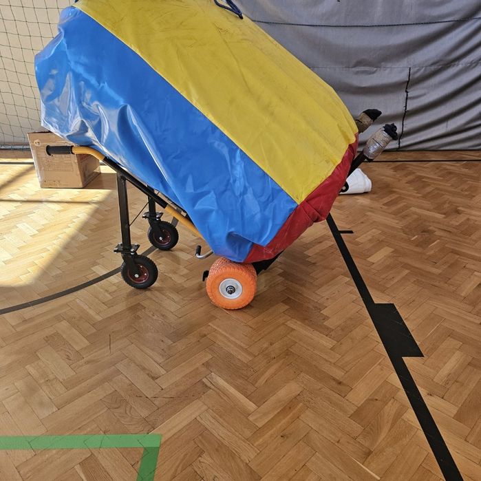 Wózek do transportu dmuchańca hydrauliczne podnoszenie