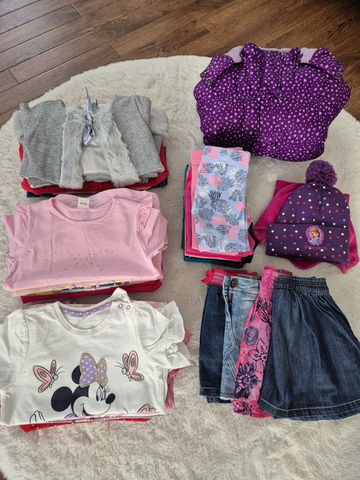 Mega paczka ubrań dla dziewczynki rozmiar 98