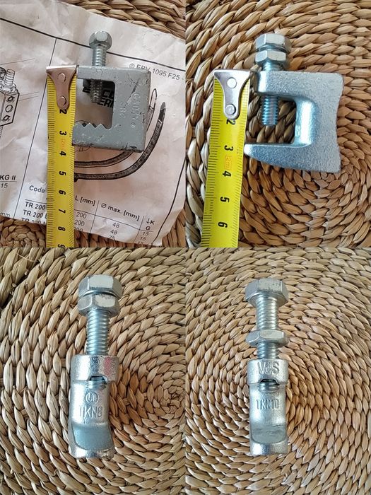 Elementy BAKS ocynk Wspornik łącznik ceownika LCW40 LCW50 zacisk TKN8