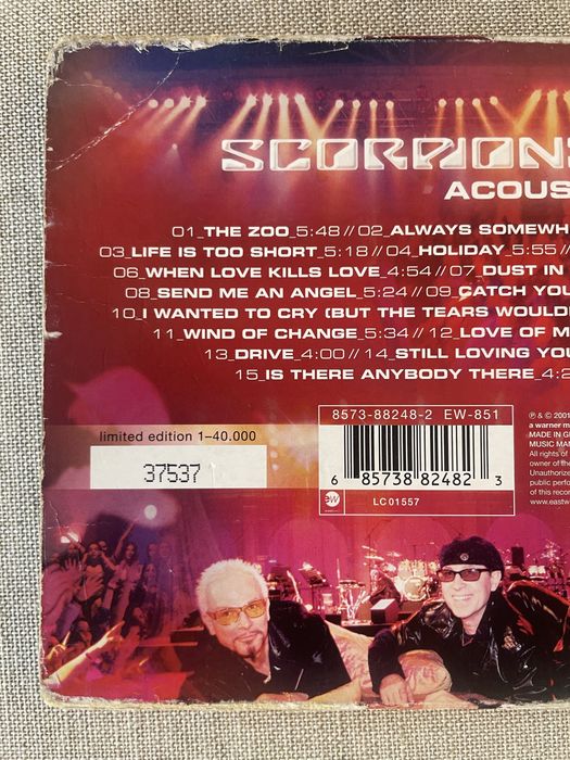 Scorpions ACOUSTICA - edição limitada