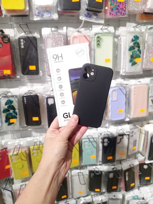 pokrowiec case, etui + szkło hartowane 9H Iphone 12 mini