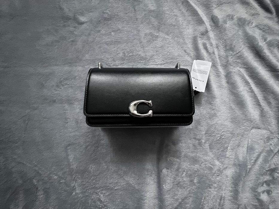 Сумка Coach, оригінал Натуральна шкіра, чорний колір