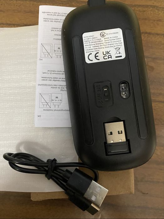 Rato Mouse Sem Fio Recarregável Silencioso