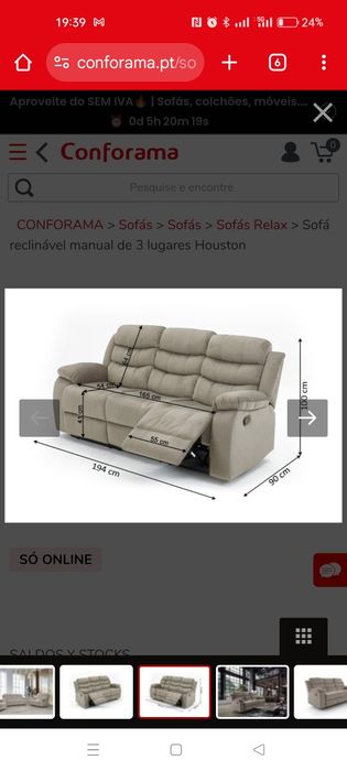 SOFA RELAX  3 Pax ótimo estado