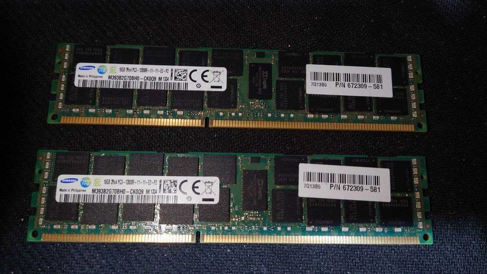 32GB (2x16GB) DDR3 ECC REG Samsung PC3L-12800R KIT серверна пам’ять
