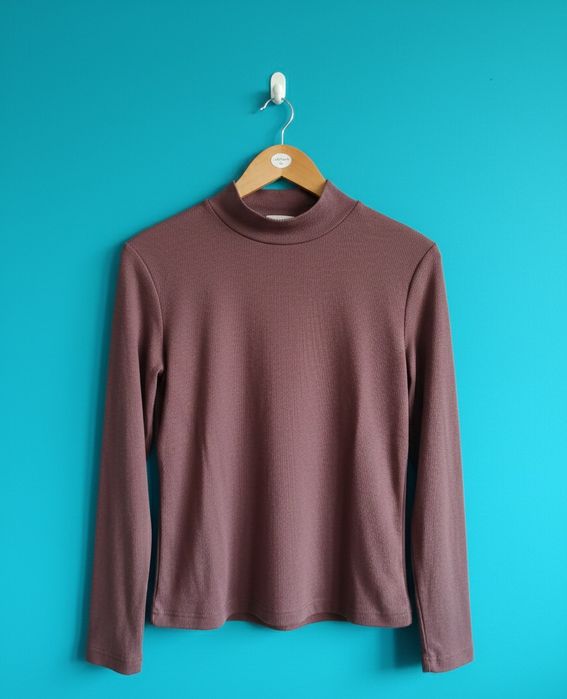 Klasyczny Półgolf w Kolorze Głębokiej Śliwki  S