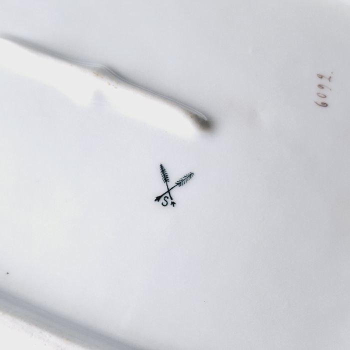 pirkenhammer xix wiek przepiękny półmisek porcelanowy