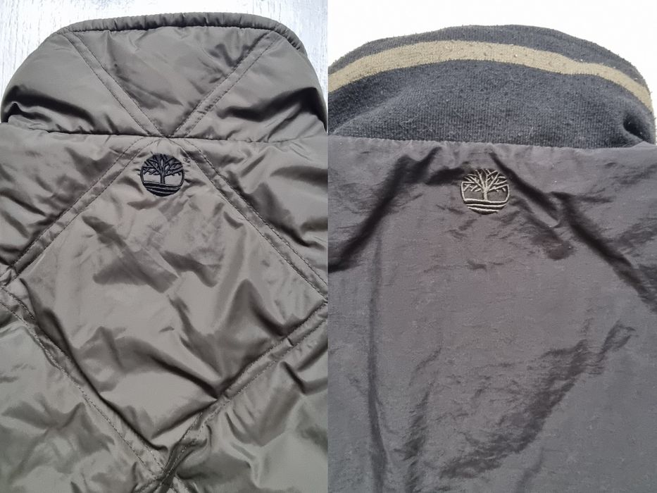 Timberland Down Vest kamizelka puchowa khaki olive dwustronna