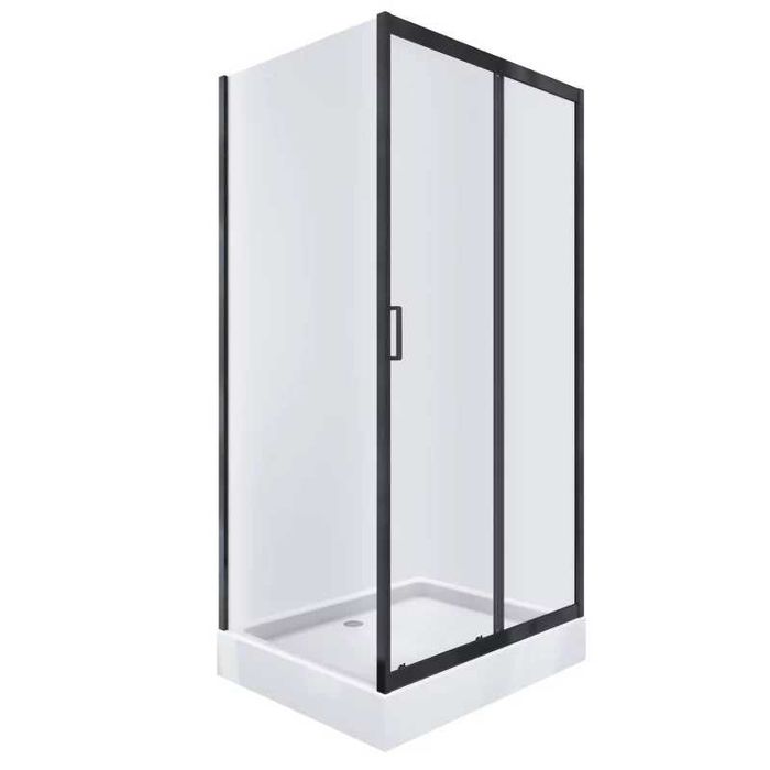 kabina prysznicowa Aquality VEGA 80x120 czarna