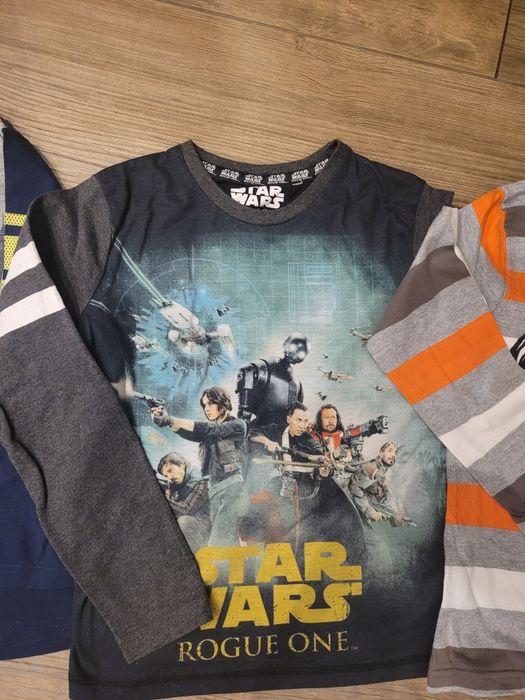 Koszulki długi rękaw Topolino i C&A rozm. 122