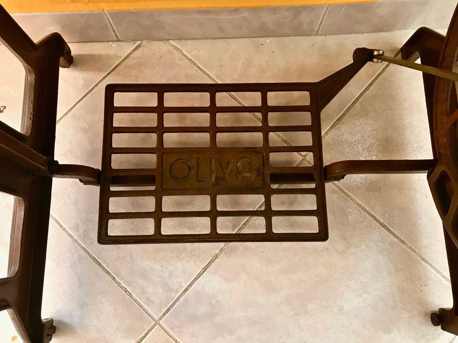 Máquina de Costura, consola, madeira, vintage, rústica