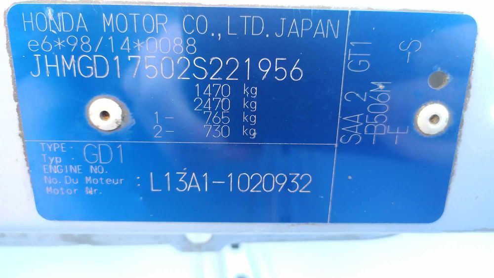 Honda Jazz II 1,4 drzwi, klima, sanki, silnik, podsufitka i inne częśc