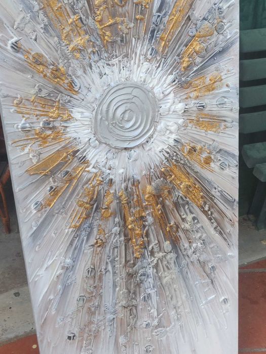 Hand-painted painting with texture64586358537091125