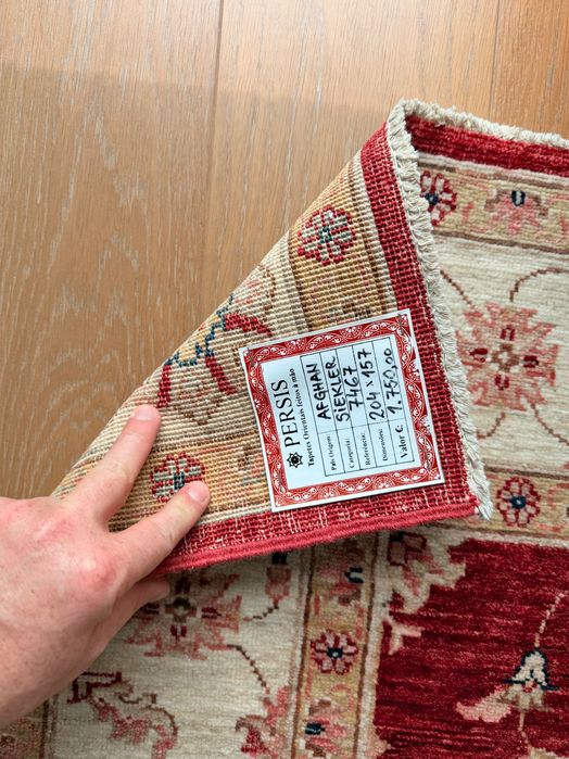 Tapete Pérsis feito à mão no Afeganistão