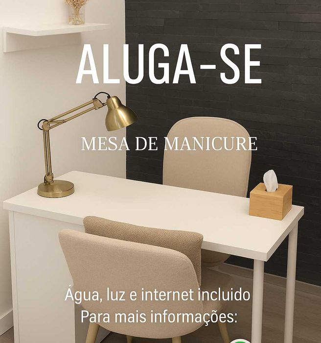 Alugo mesa a tecnica de unhas