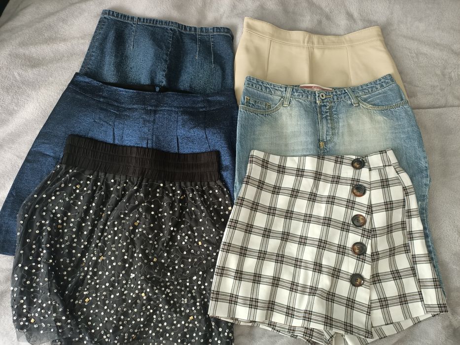 Spódnice 6 sztuk stan nowe/bdb
