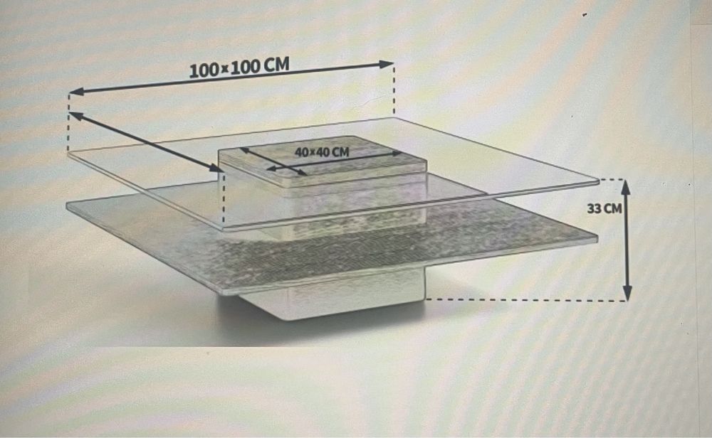 Stolik kawowy biały