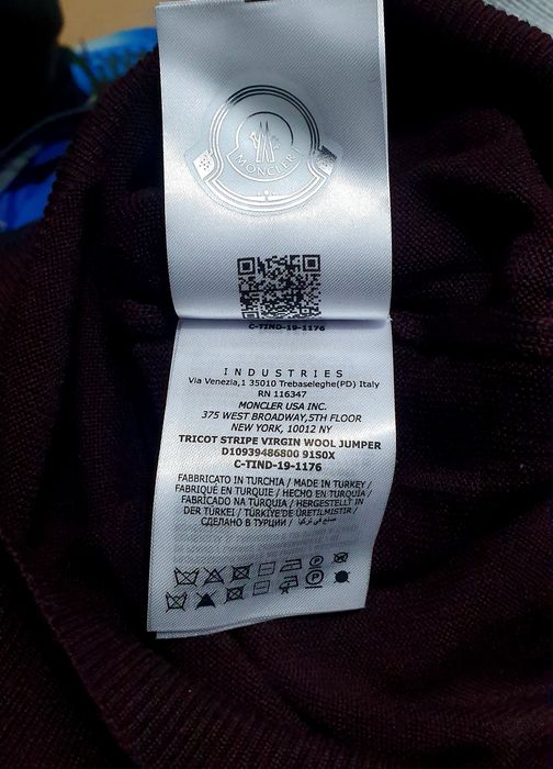 MONCLER roz. S wełniany sweter Premium