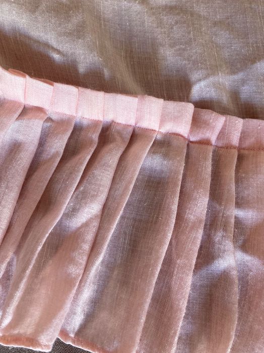 Colcha rosa cama criança/bebé com folho plissado